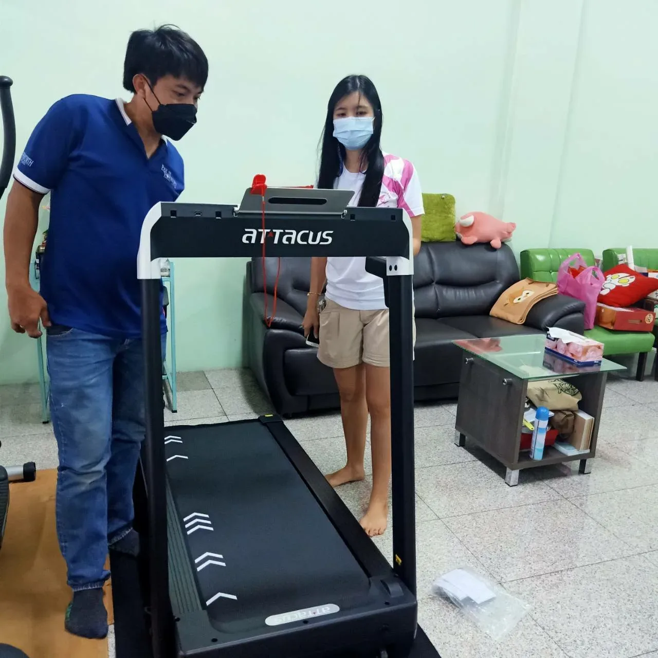 ลู่วิ่งไฟฟ้า ATTACUS รุ่น AT100 3 แรงม้า Smart Treadmill รุ่นจิ๋ว เล่นเกมส์ Zwift Kinomap Could run รับประกันสินค้า 1 ปี ลู่วิ่งไฟฟ้า ATTACUS รุ่น AT100 3 แรงม้า Smart Treadmill รุ่นจิ๋ว เล่นเกมส์ Zwift Kinomap Could run รับประกันสินค้า 1 ปี - Image 47