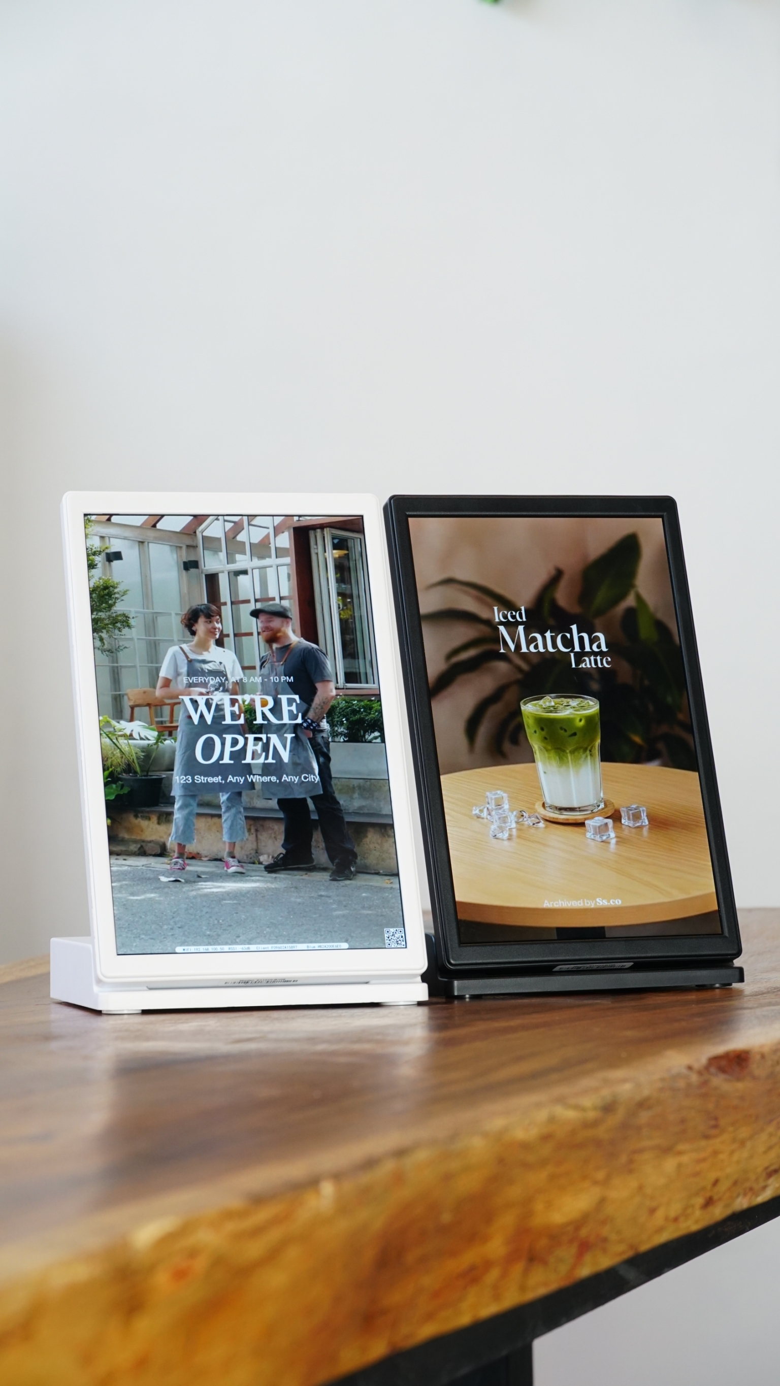 ป้ายโฆษณา Digital signage 10.1 นิ้ว แบตเตอรี่ในตัว สำหรับเป็น PRICE TAG & ADVERTISING Digital Signage จุดโฆษณาร้านอาหาร คาเฟ่ คลีนิค ออกบูธ เครื่องสำอาง เชลฟ์วางสินค้า ออกบูทฯลฯ - Image 9