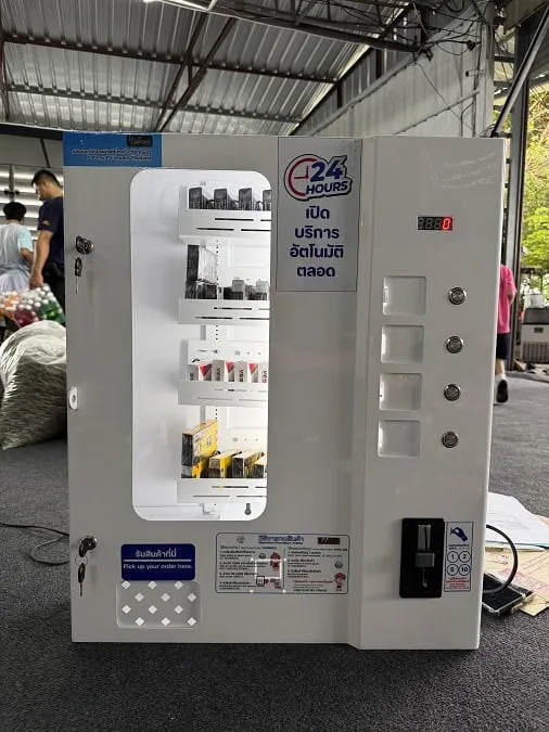 ตู้จำหน่ายสินค้าติดผนัง Mini Vending Machine รุ่น 4 ชั้น ตู้จำหน่ายสินค้าขนาดเล็ก ตู้หยอดเหรียญขนาดเล็ก น้ำยาซักผ้า ทิชชู่ ถุงยาง ฯลฯ ตู้จำหน่ายสินค้าติดผนัง Mini Vending Machine รุ่น 4 ชั้น ตู้จำหน่ายสินค้าขนาดเล็ก ตู้หยอดเหรียญขนาดเล็ก น้ำยาซักผ้า ทิชชู่ ถุงยาง ฯลฯ - Image 6